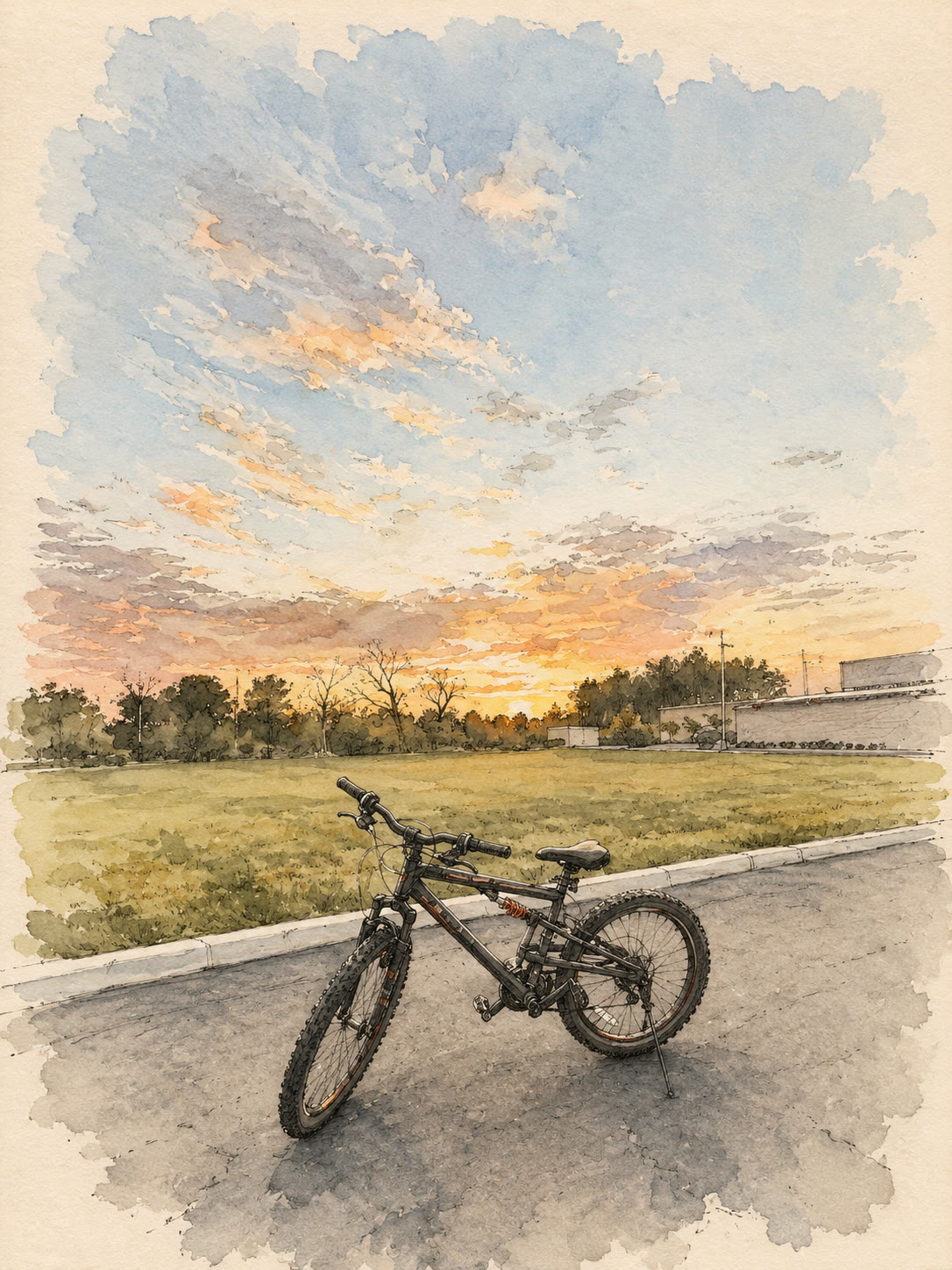 Bicycle at Dusk