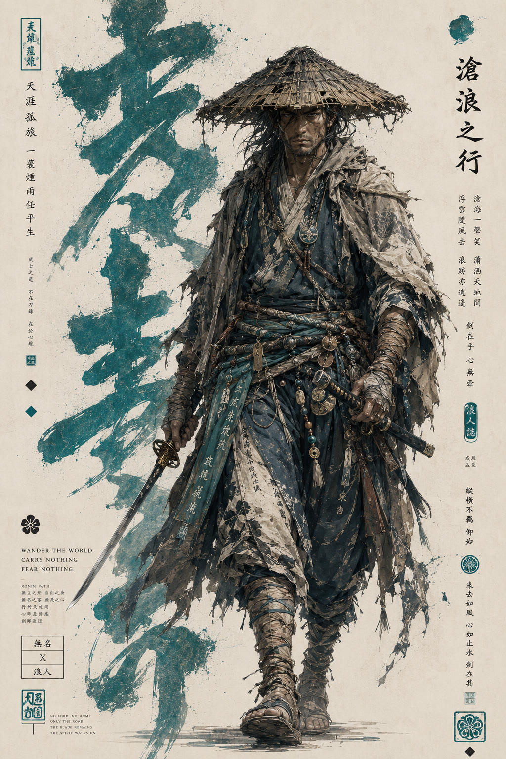 Teal Ronin Poster